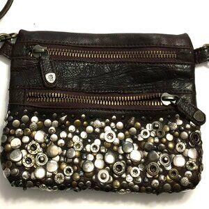 FEUD LEATHER/RHINESTONE CROSSBODY BAG